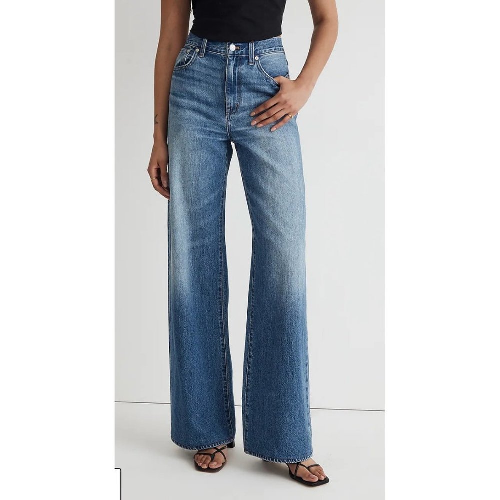 Madewell $118 Superwide-Leg Jean Fannin Wash Size 26 NM236